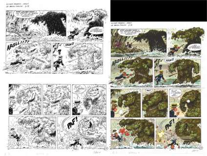Dany | Planche originale 18 et sa mise en couleur originale d’OLIVIER RAMEAU tome 12 Les disparus de Bayou Plalah | Galerie Napoléon