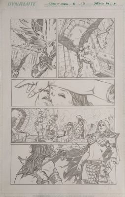 Sergio Dávila (Pencil) Original page - Swords of Sorrow - #6, Page 10 | Catawiki