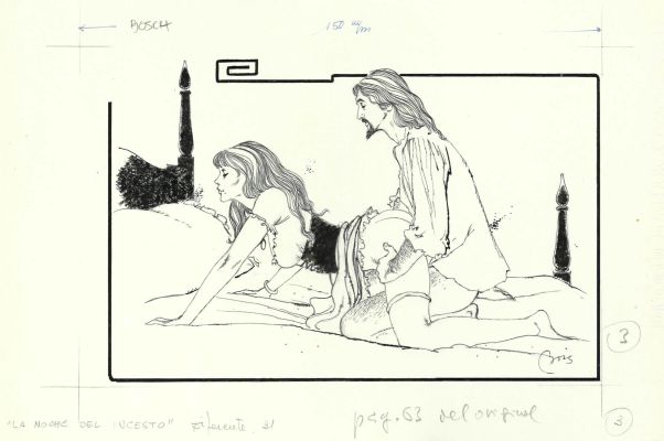 Erotic World | Original art – La noche del incesto – Bois | Origin Of Comics