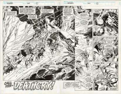 Epting, Steve - AVENGERS, THE (1963-96; 2004) #364 Double Page Spread | ComicConnect