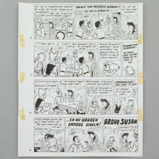 Jozef Van Hove (Pom) (1919-2014) | De Barbier van Bombilla. Originele tekenplaat van de 24ste pagina uit het verhaal. Totaal van 4... | Bernaerts