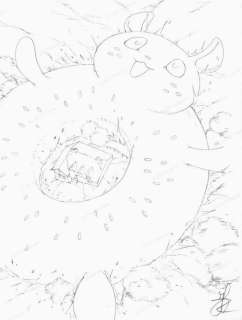 Juliette Fournier Et Jean-Gaël Deschard | Dessin Original 4 Bakamon | La BD s’expose