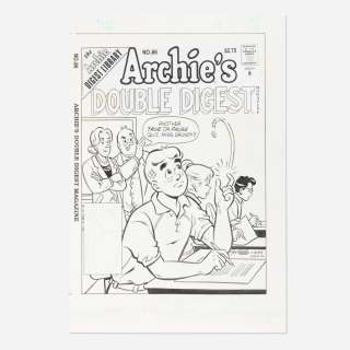 Stan Goldberg and Rudy Lapick, Archie’s Double Digest #86 Cover Original Art (Archie, 1996) | Landry Pop Auctions