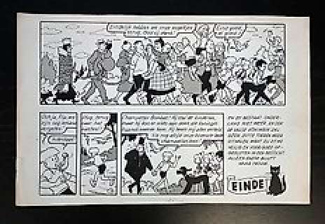 Nys Jef - Original page (ending plate)  - Jommeke  - Koningin van Onderland