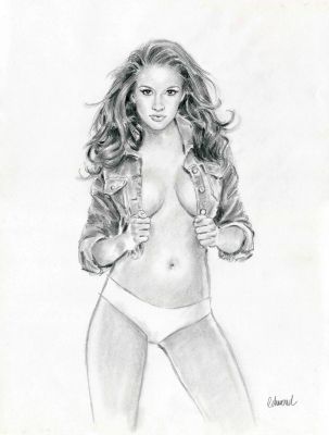 Edmond Fernández | Original art: Power girl – Edmond | Origin Of Comics