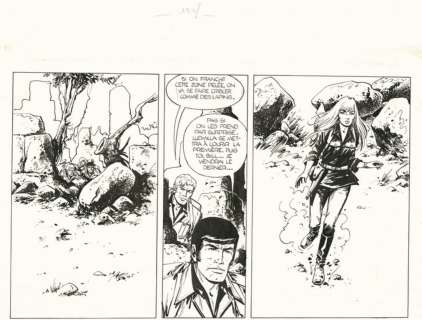 Vance. Demi-planche originale Bob Morane | BDEnchères