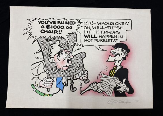 Fearless Fosdick Print Signed by Al Capp | DTA Collectibles