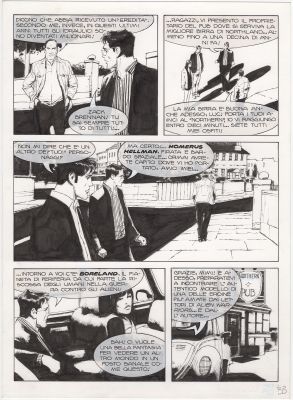 Corrado Roi | Tavola originale per Dylan Dog 259 ‘Da una lontana galassia’. Cm. 24 x 33. SBE 2008. Pag. 33 | Art e Fumetto
