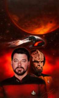 Keith Birdsong Star Trek: The Next Generation #29 "Sins of Commission" Paperback Novel Cover Painting - | Heritage