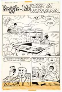 Al Hartley and Joe Sinnott Reggie and Me #52 Complete 6-Page Story Original Art (Archie, 1971). Reggie just - | Heritage