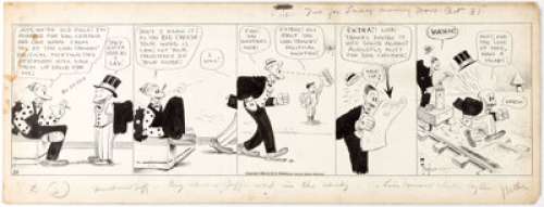Bud Fisher Mutt and Jeff #59 Daily Comic Strip Original Art dated 10-31-24 (H. C. Fisher/Bell Syndicate, 1924). - | Heritage