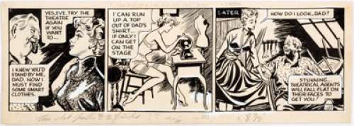 Arthur Ferrier Eve Daily Comic Strip Original Art dated 12-1-53 (London Sunday Pictorial, 1953). Scotsman - | Heritage