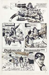 Howard Chaykin American Flagg! #4 Page 5 Original Art (First, 1984). Reuben Flagg exercises his unique brand of - | Heritage