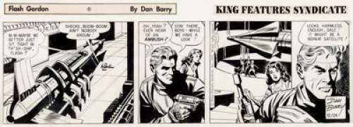 Dan Barry Flash Gordon Daily Comic Strip Original Art dated 12-24-62 (King Features Syndicate, 1962). - | Heritage
