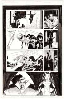 Barry Kitson and James Pascoe Azrael #6 Story Page 10 Ra‘s al Ghul and Talia Original Art (DC, 1995). The -