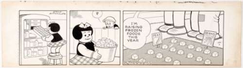 Ernie Bushmiller Nancy Daily Comic Strip Original Art Dated 4-6-49 (United Feature Syndicate, 1949). Nancy - | Heritage