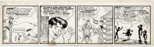 Al Capp Li’l Abner Daily Comic Strip Original Art dated 6-22-40 (United Feature Syndicate, 1940). Mammy, Pappy, - | Heritage