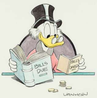 William Van Horn - Uncle Scrooge Painting Original Art (undated).... | Heritage