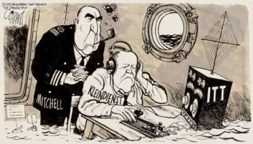 Pat Oliphant S-O-S Editorial Comic Strip Original Art dated 3-6-72 (Denver Post & Los Angeles Ti... | Heritage