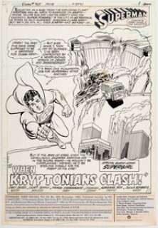 Curt Swan and Frank Chiaramonte Superman #365 Splash Page Original Art (DC, 1981).... | Heritage