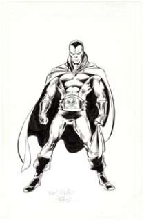 John Byrne and Joe Rubinstein Official Handbook of the Marvel Universe #13 "Drax the Destroyer" Page 18 Illustrati... | Heritage