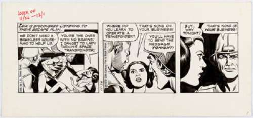 Russ Manning Star Wars Daily Comic Strip Original Art dated 11-26-79 (L.A. Times Syndicate, 1979).... | Heritage
