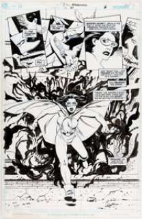 Peter Snejbjerg and Keith Champagne Starman #61 Story Page 6 Original Art (DC, 2000)....