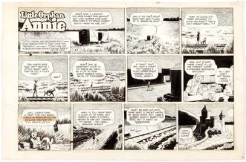Harold Gray Little Orphan Annie Sunday Comic Strip Original Art dated 3-22-59 (Chicago Tribune, 1959).... | Heritage