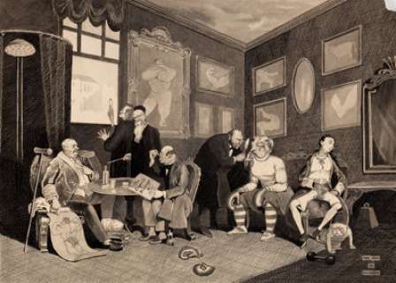 Rea Irvin Marriage a la Mode (Parody of William Hogarth) Original Art (1913).... | Heritage