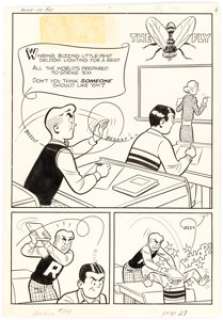 Harry Lucey Archie #119 Complete 6-Page Story "The Fly" Original Art (Archie Comics, 1961).... (Total: 6 Original Art) | Heritage