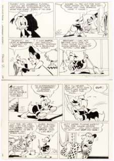 William Van Horn Walt Disney’s Donald Duck Adventures #20 Story Page 2 Original Art Group of 2 (Gladstone, 1990).... (Total: 2 Original Art) | Heritage