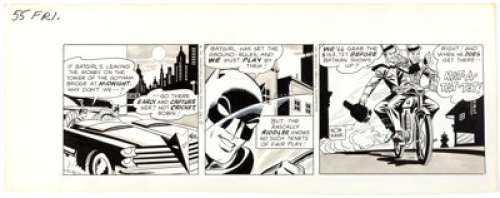 Joe Giella Batman and Robin the Boy Wonder Daily Comic Strip Original Art dated 6-16-67 (Ledger Syndicate, 1967).... | Heritage
