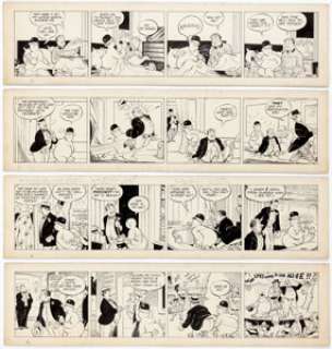 F.O. Alexander Ploopy the Ghost Try-Out Daily Comic Strip Original Art Group of 9 (c. 1940s).... (Total: 9 Original Art) | Heritage