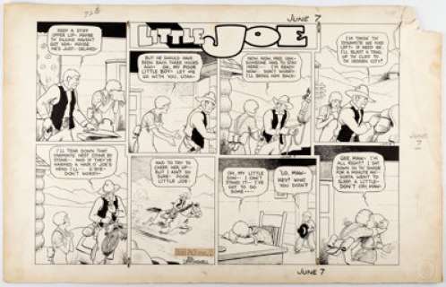 Ed Leffingwell Little Joe Sunday Comic Strip Original Art dated 6-7-36 (Chicago Tribune-NY News Syndicate, 1936).... | Heritage