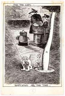 George Herriman archy does his part Interior Illustration Original Art (Doubleday Publ., 1935).... | Heritage