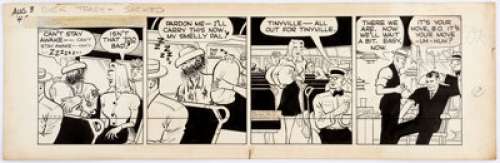 Chester Gould Dick Tracy Daily Comic Strip Original Art dated 8-3-45 (News Syndicate Co., Inc., 1945). ... | Heritage