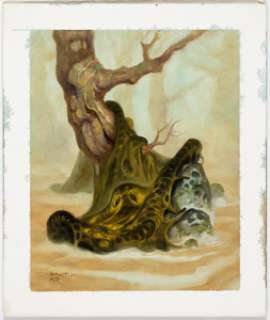 Mike Ploog and Brom (Gerald Brom) Guardians Collectible Card Game "Humungous Fungus" Card Painting Original Art (F... (Total: 2 Items) | Heritage