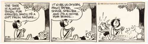  - Howard Post The Dropouts Daily Comic Strip Original Art dated 5-30-80 (United Feature Syndicate, 1980). ...