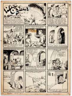  - Ken Battefield (attributed) Wow Comics #1 Eight-Panel Splash Page Original Art (Fawcett Publ., 1940)....