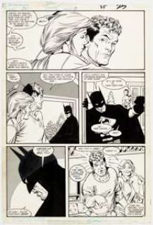 Keith Giffen, Kevin Maguire, and Joe Rubinstein Justice League International #19 Story Page 19 Original Art (DC, - | Heritage