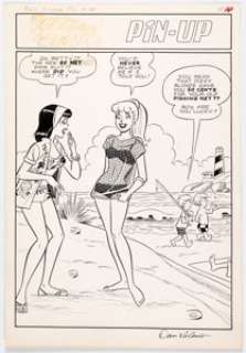 Dan DeCarlo and Rudy Lapick Archie Giant Series Magazine #34 "Betty and Veronica Summer Fun" Issue Complete 1-Page... | Heritage