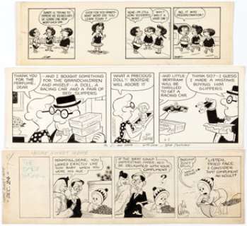  - Morrie Turner‘s Wee Pals, plus Jack Callahan and Additional Comic-Strip Artists Original Art Group of 4 (1930s-60s...