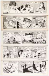 Bob Lubbers Long Sam Daily Comic Strip Original Art Group of 10 (United Feature Syndicate, 1958-1961).... (Total: 10 Original Art) | Heritage