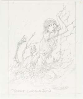 Bernie Wrightson - Water Zombies Pencil Illustration Original Art (undated).... | Heritage