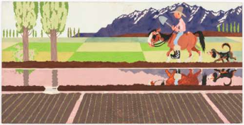 John Held Jr. - Farmer Illustration Original Art (c. 1920s).... | Heritage