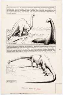 Angelo Torres and George Evans Classics Illustrated Special Issue #167A Prehistoric World Story Pages ... (Total: 3 Original Art) | Heritage