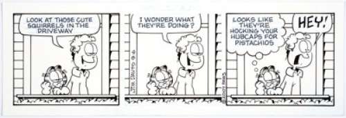 Jim Davis Garfield Daily Comic Strip Original Art dated 9-6-2007 (Paws/Universal Press Syndicate, 2007).... | Heritage