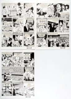 Renato Arlem The Big Book of the ‘70s Complete 3-Page Story Original Art (DC, 2000).... (Total: 3 Original Art)