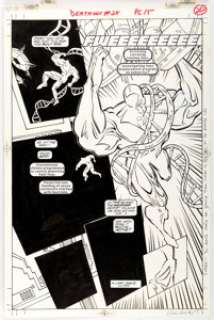 Kevin Kobasic and Greg Adams Deathlok #28 Story Page 15 Original Art (Marvel, 1993)....