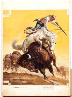 Sam Savitt Zane Grey’s Stories of the West #31 Cover Painting Original Art (Dell, 1956). It’s a - | Heritage